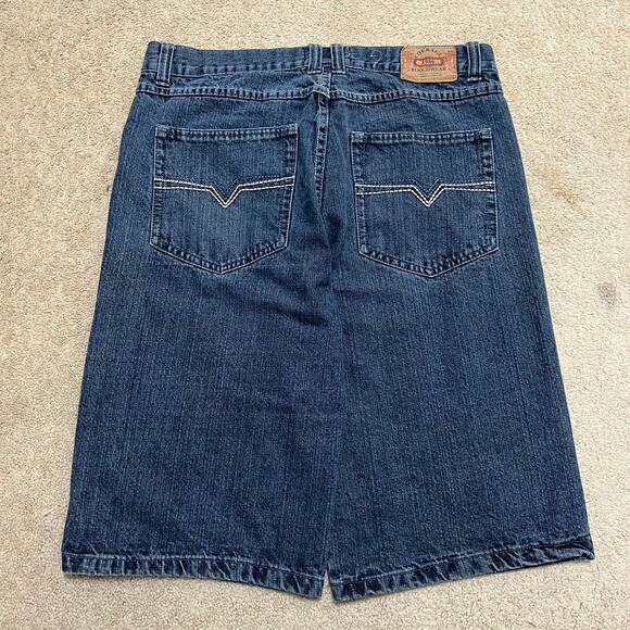 Courage Y2K Baggy Skater Embroidered Long Jorts 36W - Picture 1 of 8